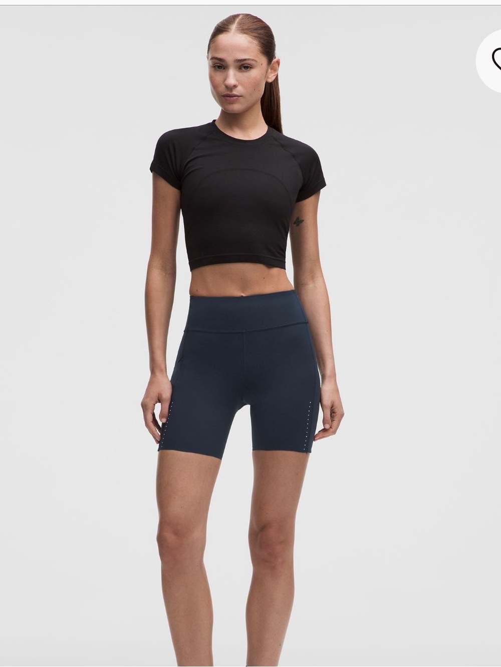 New! Lululemon fast and free HR 6 in shorts in True Navy
